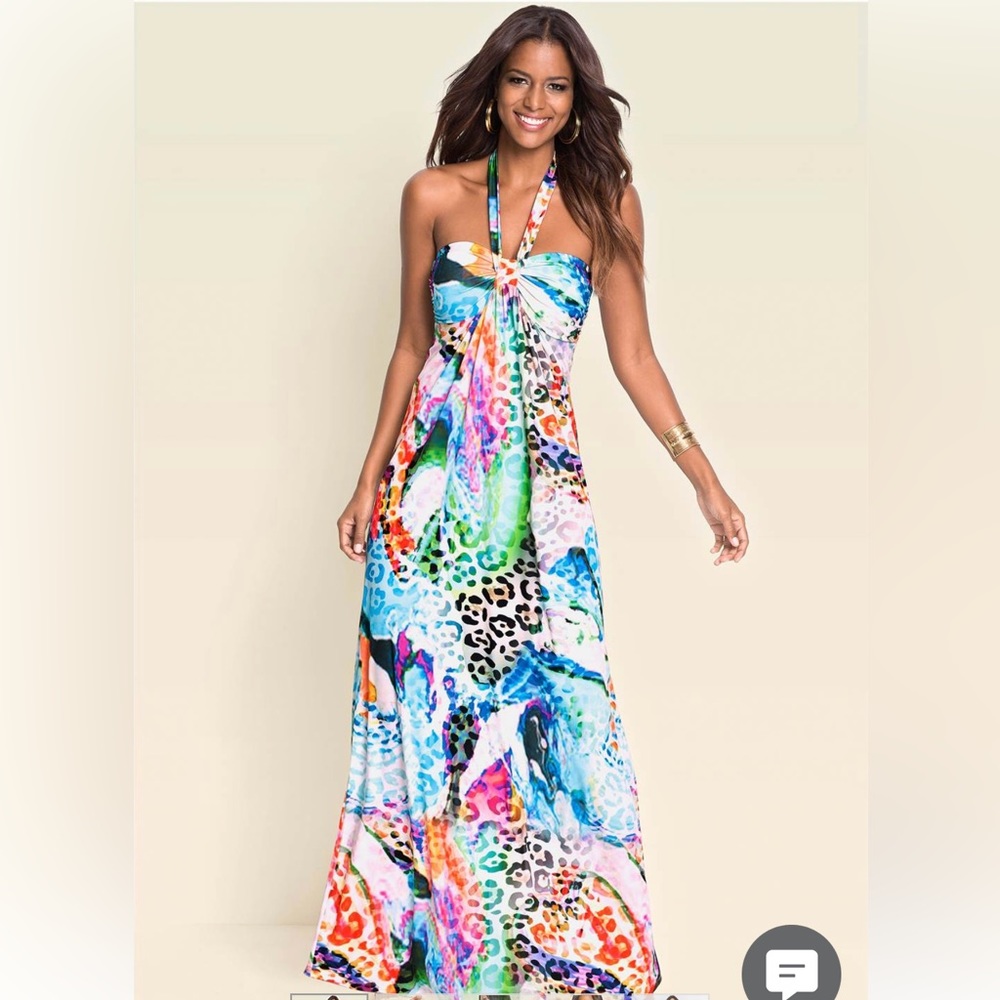 Venus Leopard print Maxi Dress